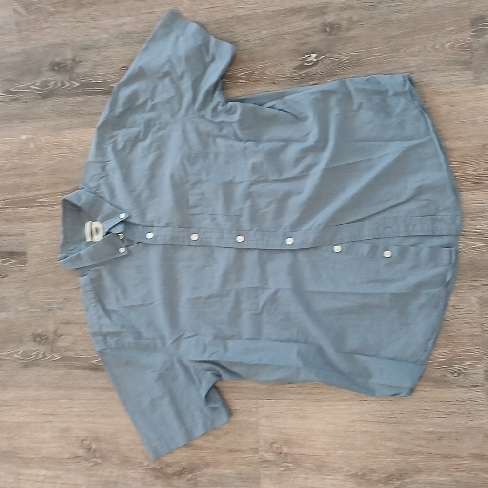Old Navy Mens Slim Fit L Button Up Short Sleeve Shirt